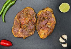 Tranches de gigot marinées