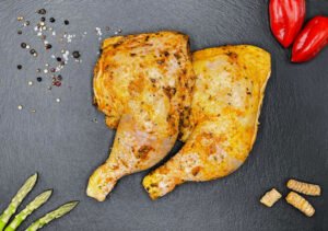 Cuisses de poulet marinées