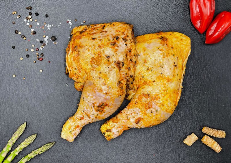 Cuisses de poulet marinées